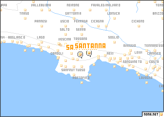 map of SantʼAnna