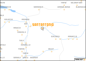 map of SantʼAntonio