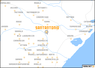 map of SantʼAntonio