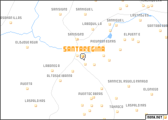 map of Santa Regina