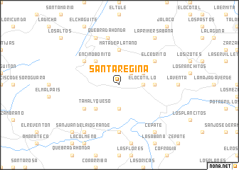 map of Santa Regina