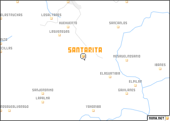 map of Santa Rita