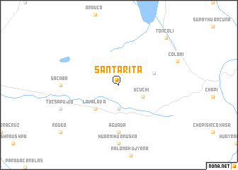 map of Santa Rita