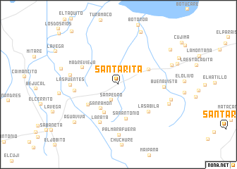 map of Santa Rita