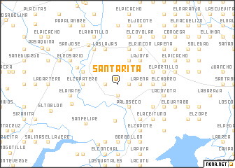 map of Santa Rita