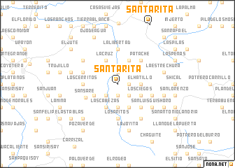 map of Santa Rita