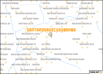 map of Santa Rosa de Cusubamba