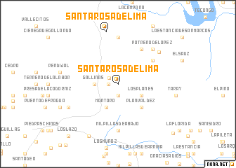 map of Santa Rosa de Lima