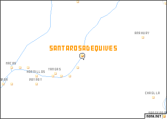 map of Santa Rosa de Quives