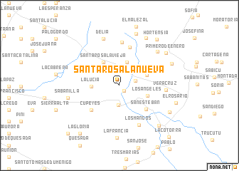 map of Santa Rosa La Nueva