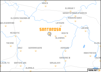 map of Santa Rosa