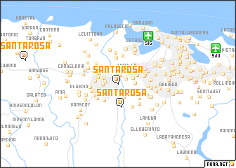 map of Santa Rosa