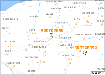 map of Santa Rosa