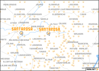 map of Santa Rosa