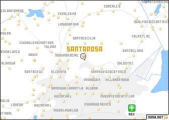 map of Santa Rosa