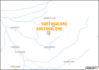 map of Santa Salomé