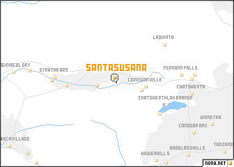 map of Santa Susana