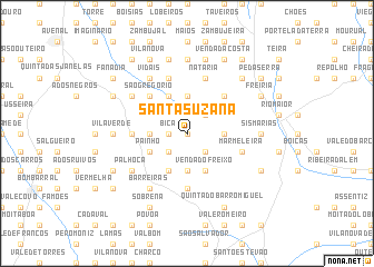 map of Santa Suzana