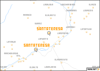 map of Santa Teresa