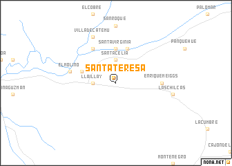 map of Santa Teresa