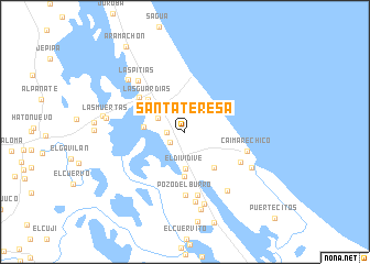 map of Santa Teresa