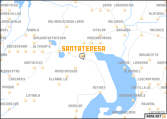 map of Santa Teresa