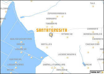 map of Santa Teresita