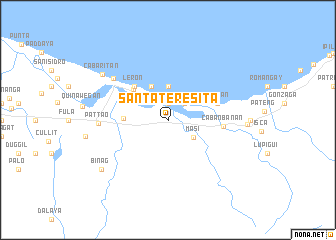 map of Santa Teresita