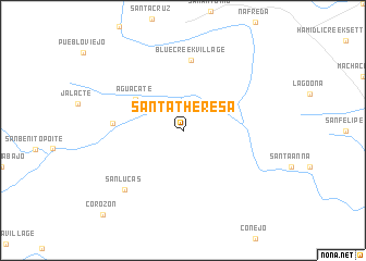 map of Santa Theresa