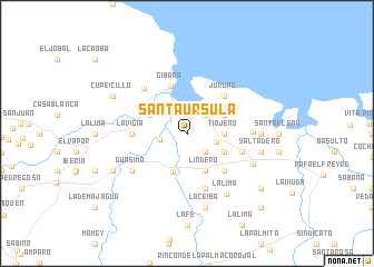 map of Santa Úrsula