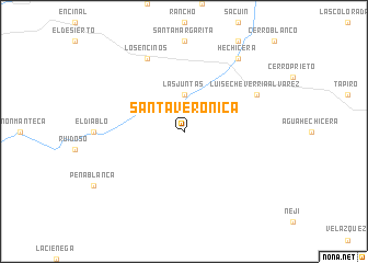 map of Santa Verónica
