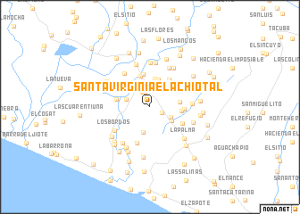 map of Santa Virginia El Achiotal