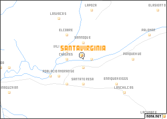 map of Santa Virginia