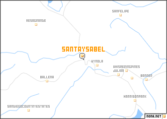 map of Santa Ysabel