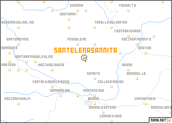 map of SantʼElena Sannita