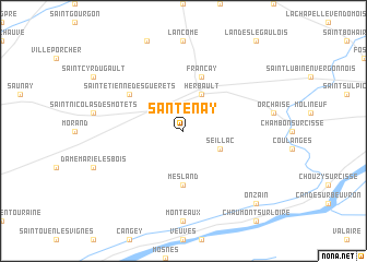 map of Santenay