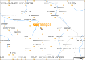 map of Santenoge