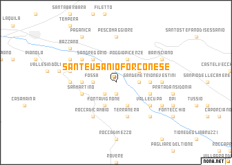 map of SantʼEusanio Forconese