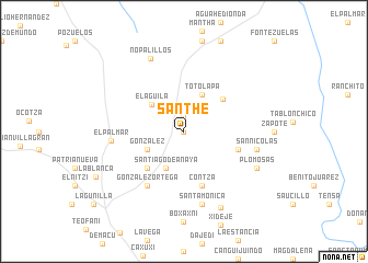 map of Santhé