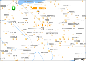 map of Santiaba