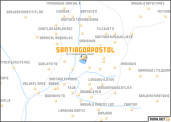 map of Santiago Apostol