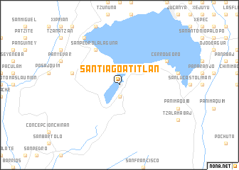 map of Santiago Atitlán