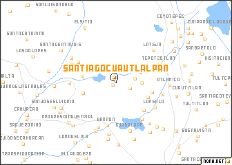 map of Santiago Cuautlalpan