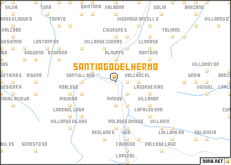 map of Santiago del Hermo