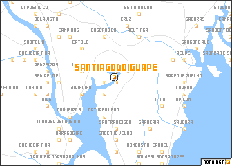 map of Santiago do Iguape