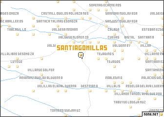 map of Santiago Millas