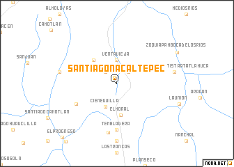 map of Santiago Nacaltepec