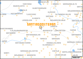 map of Santiago Oxtepan