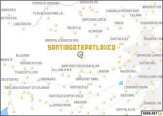 map of Santiago Tepatlaxco