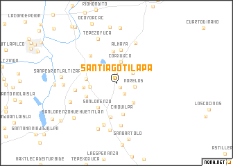 map of Santiago Tilapa